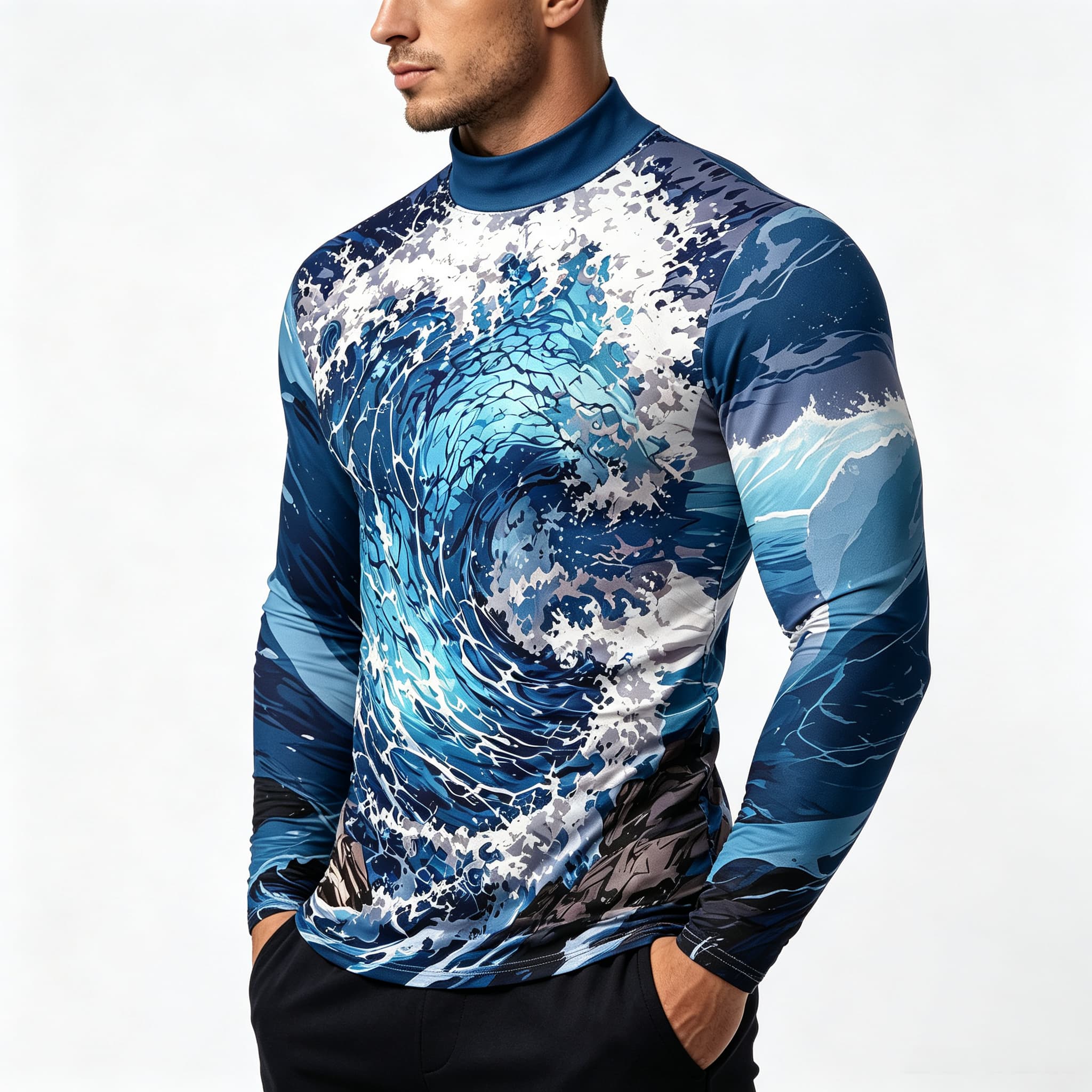 Tee Graphic Print - Camiseta Masculina de Manga Longa com