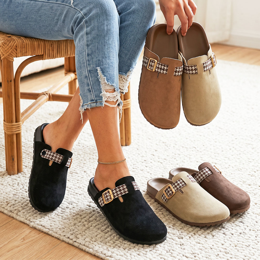 Espadrille Slip On - Chinelos Femininos de Bico Fechado, Tamanho
