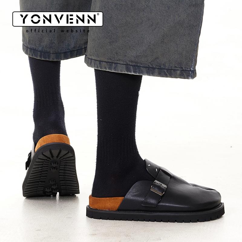 Novos sapatos tabi chinelos de - Flip Flop Leather Men avaliação e preço